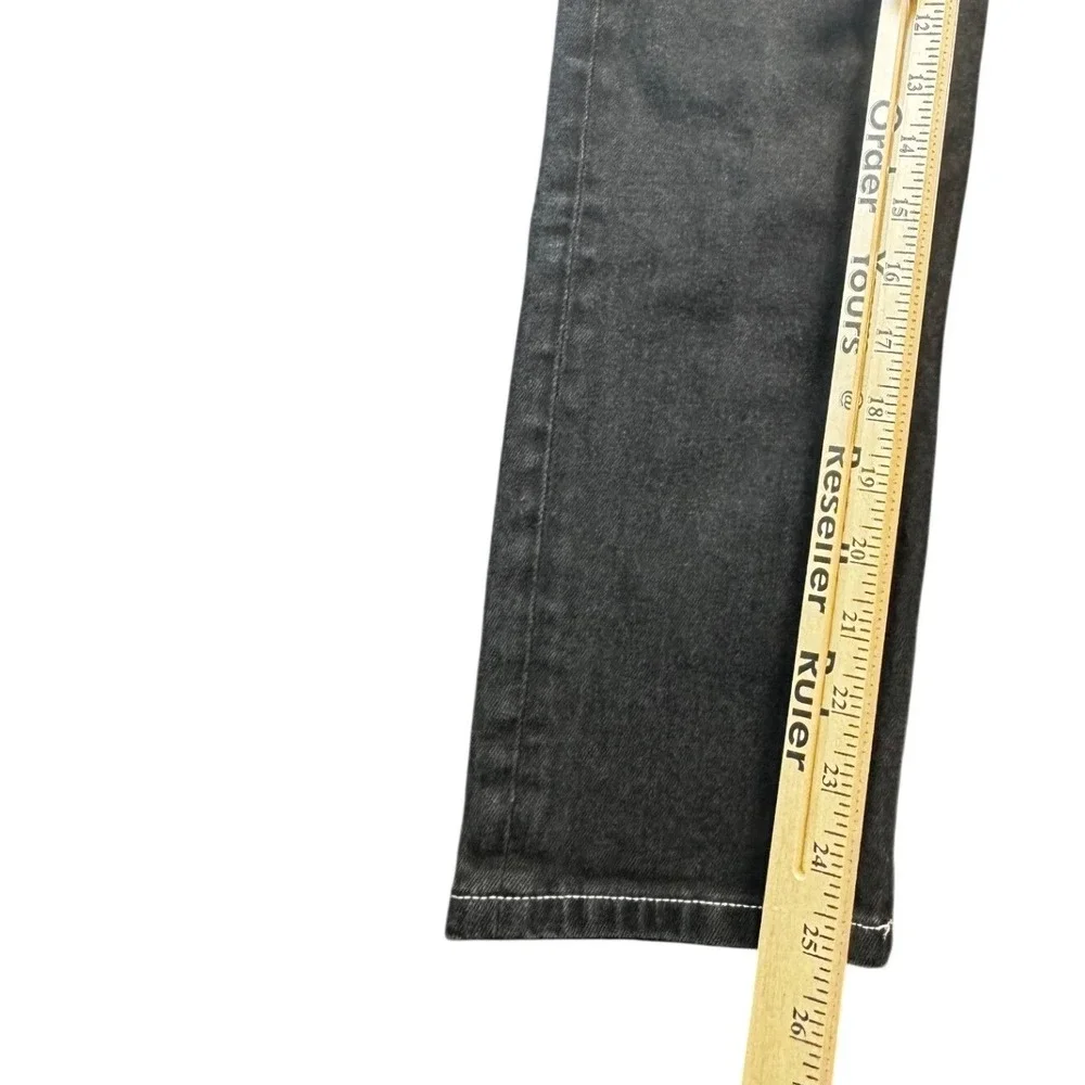 Everlane The Cheeky Jean Black High Rise Straight Crop‎ Womens 27 Stretch Denim